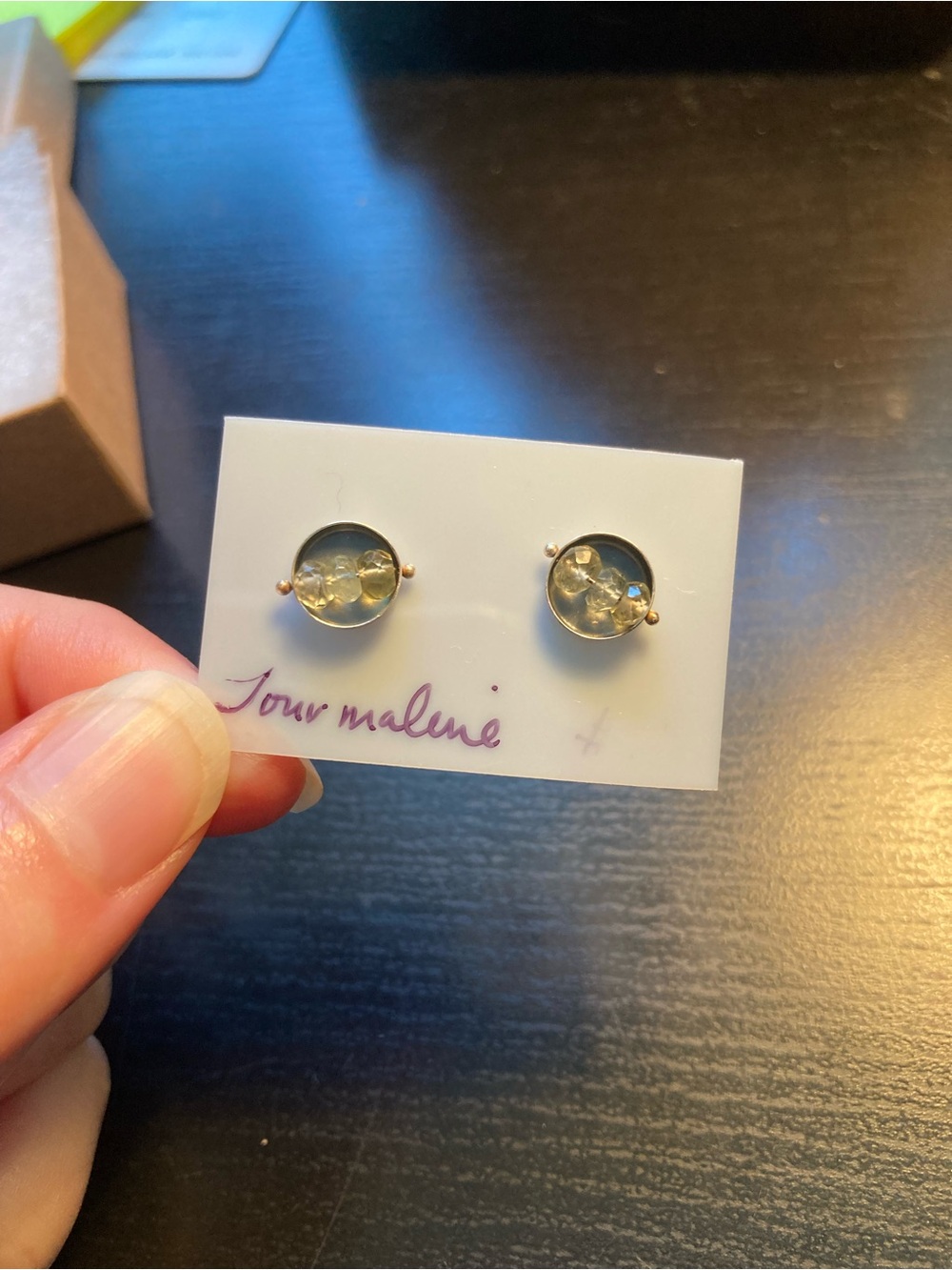 ESB Jewelry | Handmade Beaded “Abacus” Stud Earrings - Picture 6 of 8